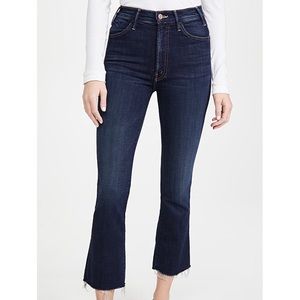 MOTHER denim hustler ankle fray
